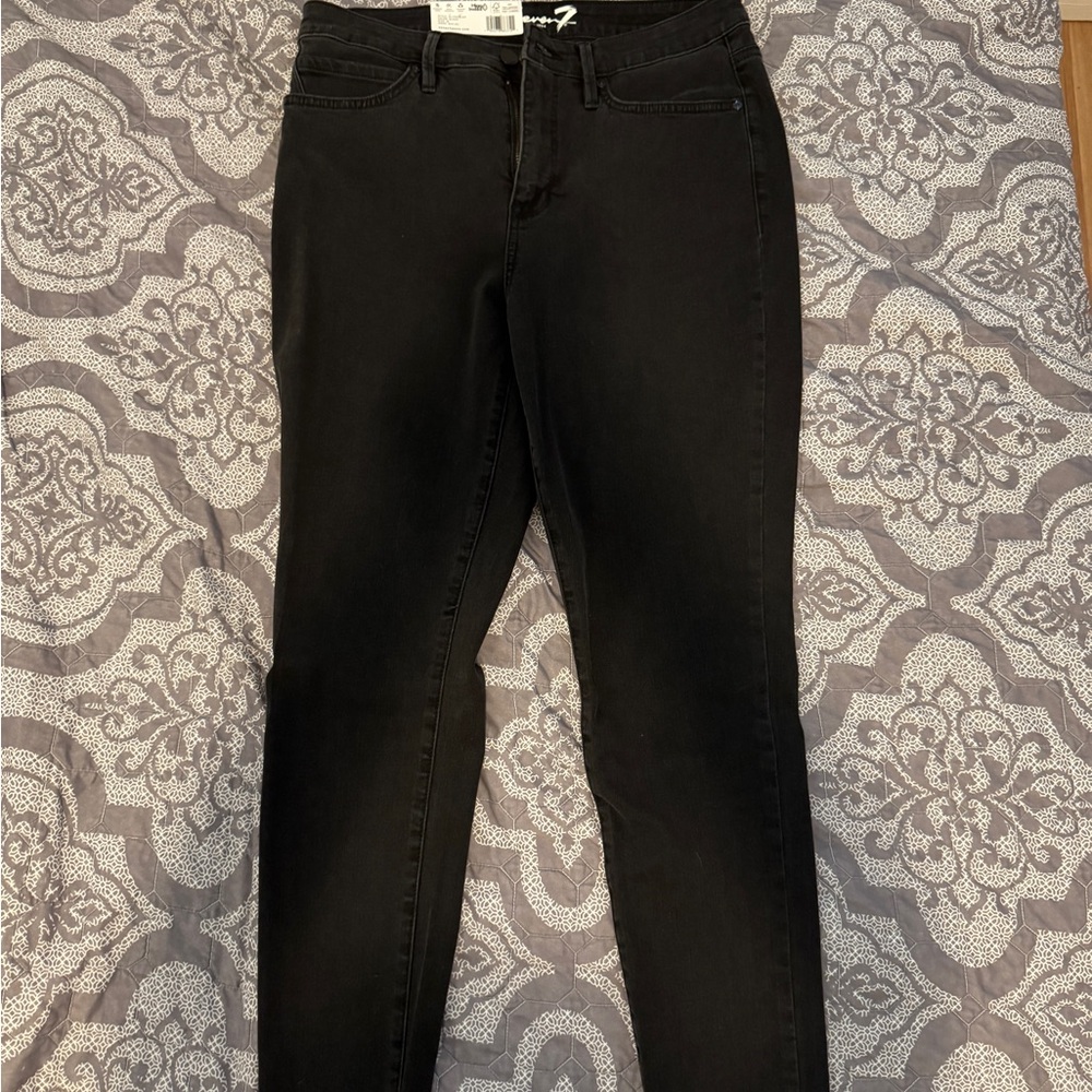 Seven7 Black Skinny Jeans Classic Style